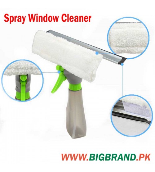 Spray Wiper Glass Window Cleaner Brush